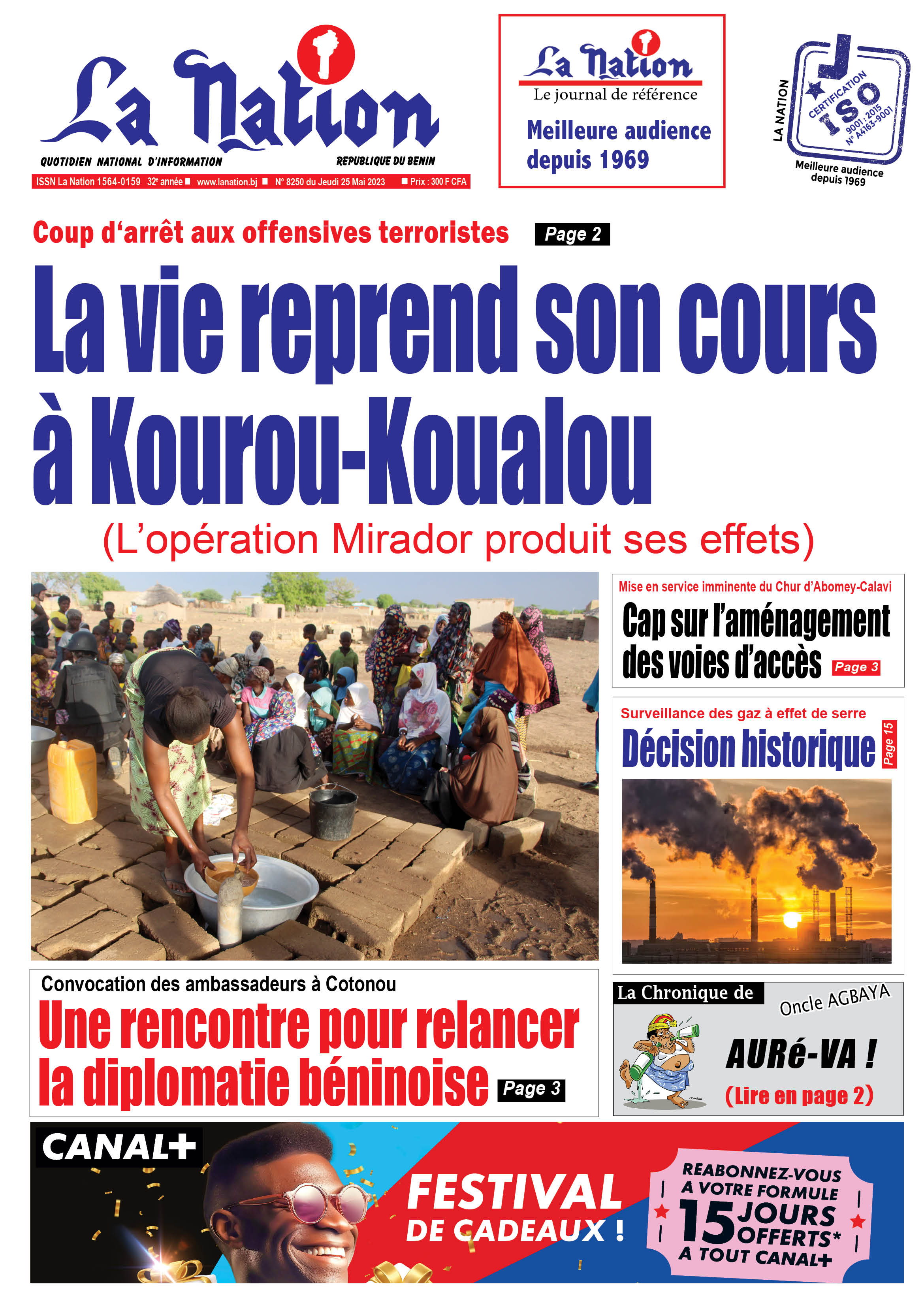 Quotidien "La Nation" du 25 Mai 2023