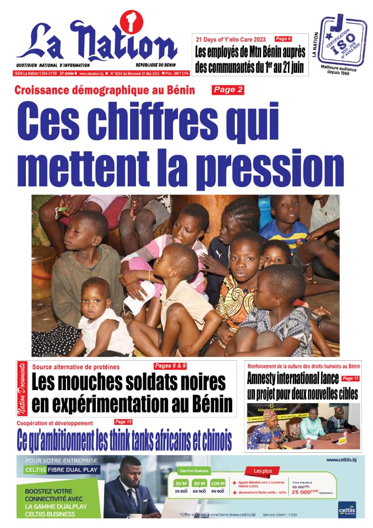Quotidien "La Nation" du 31 Mai 2023