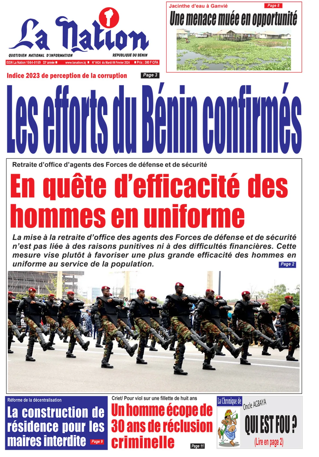 Quotidien ''La Nation'' du 06 Février 2024