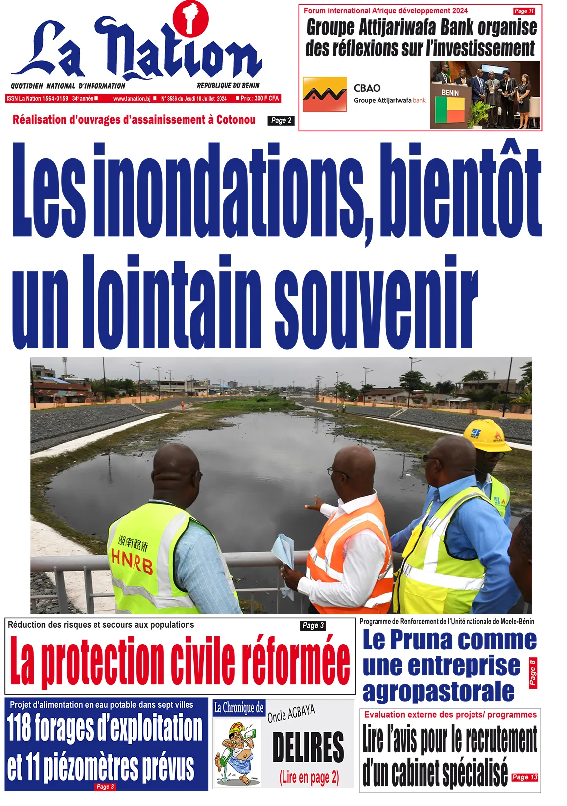 Quotidien ''La Nation'' du 18 Juillet 204