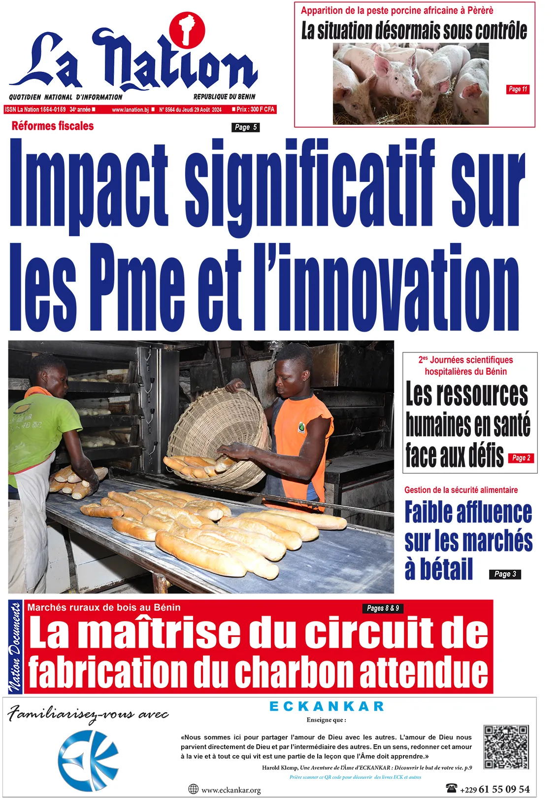 Quotidien ''La Nation'' du 29 Août 2024