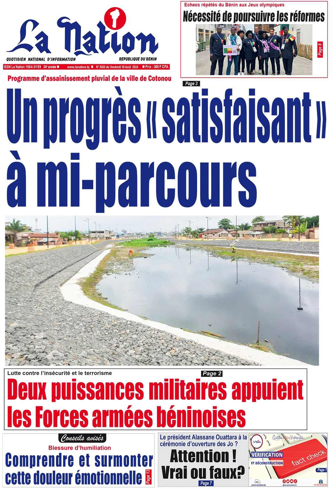 Quotidien ''La Nation'' du 16 Août 2024