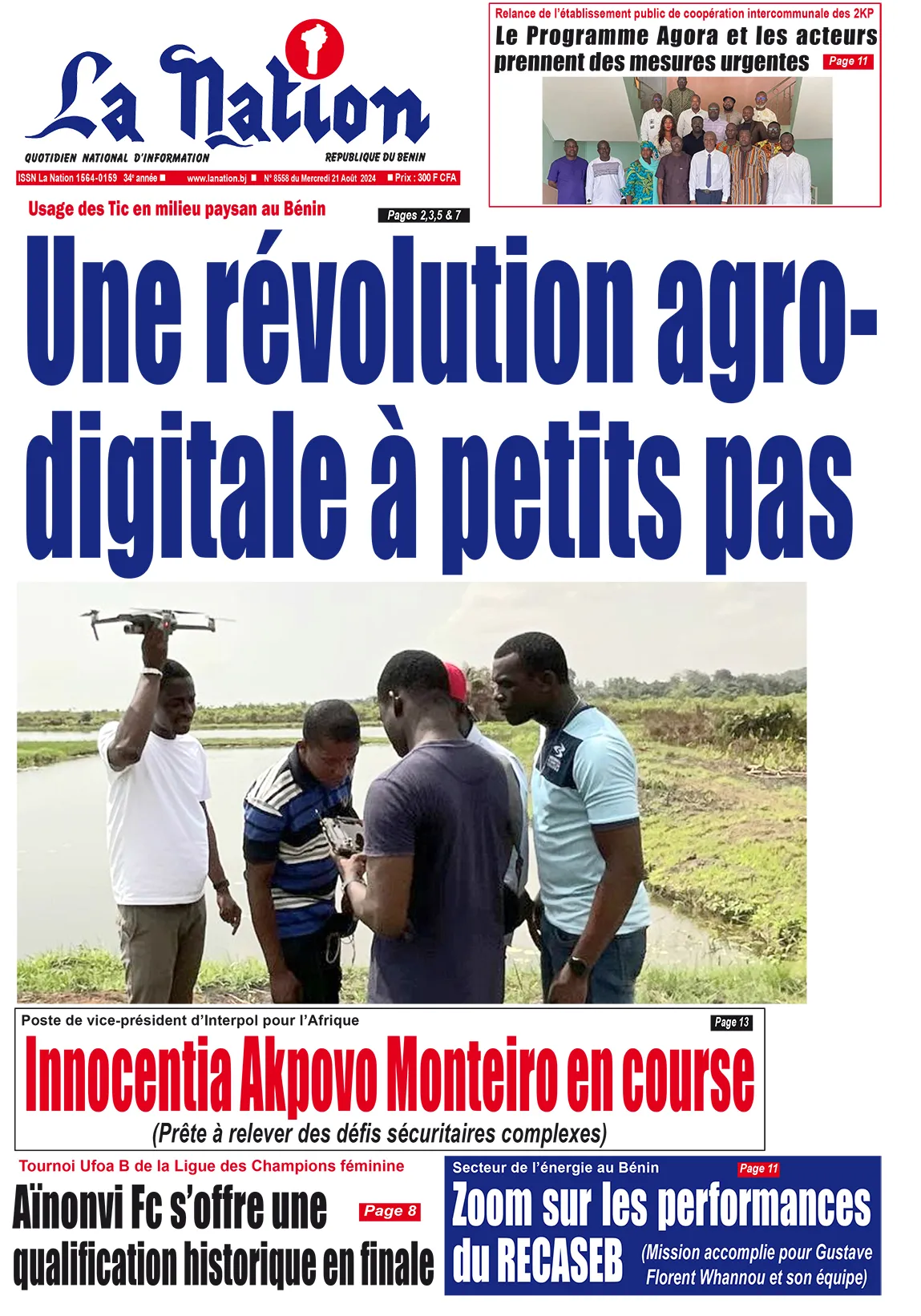 Quotidien ''La Nation'' du 21 Août 2024