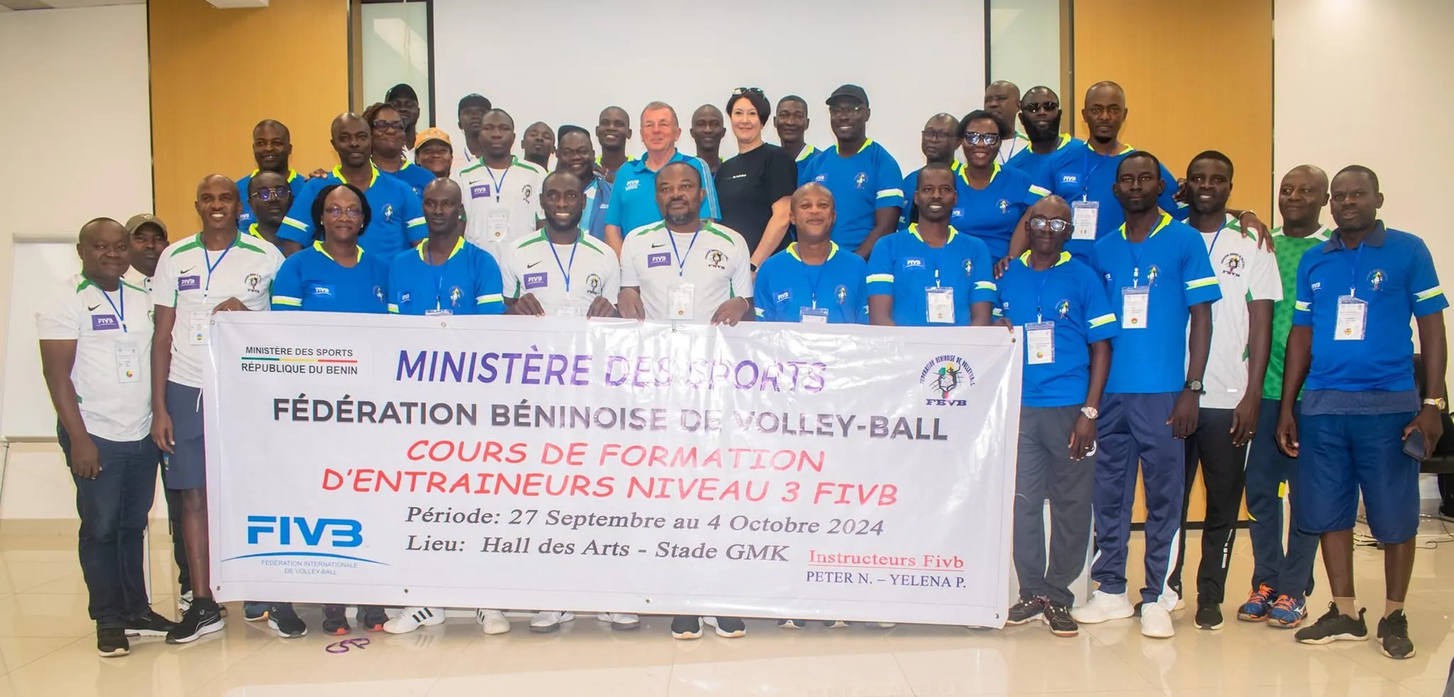 Des entraîneurs de neuf pays d’Afrique à Cotonou pour décrocher le diplôme de niveau 3 Fibv