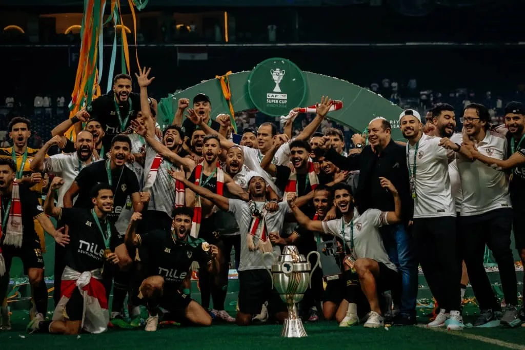La joie des joueurs de Zamalek après leur victoire