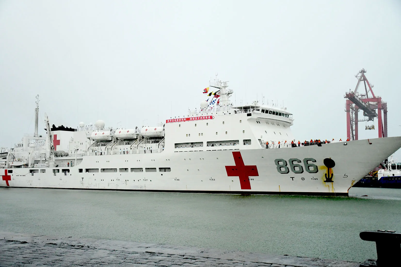 Le navire « Arche de la paix » a mouillé dans les eaux béninoises pour  des soins gratuits aux popualtions