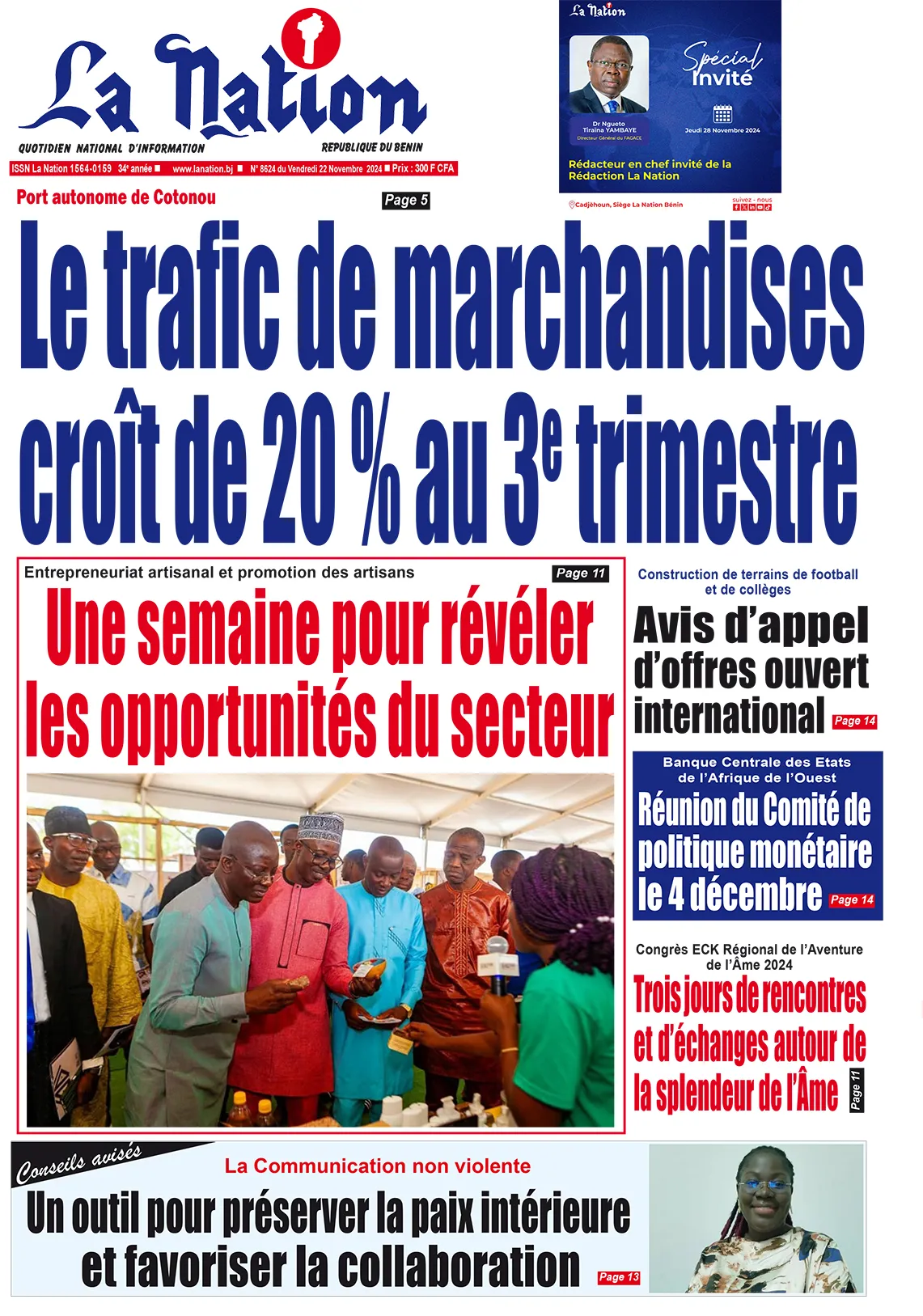 Quotidien ''La Nation'' du 22 Novembre 2024