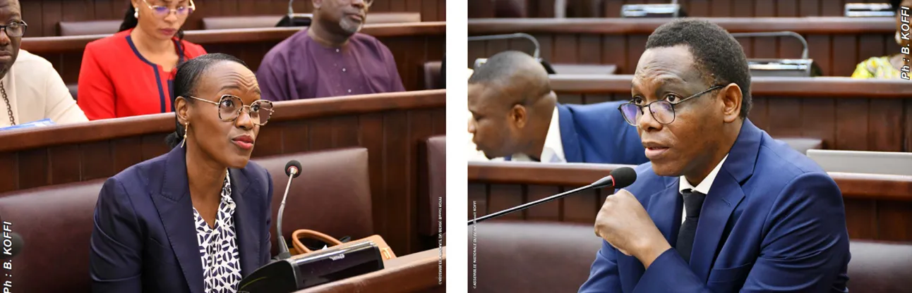 Les travaux de la séance plénière ont été présidés par Barthélémy Kassa en présence du gouvernement  représenté par Shadiya Assouman et Yvon Détchénou