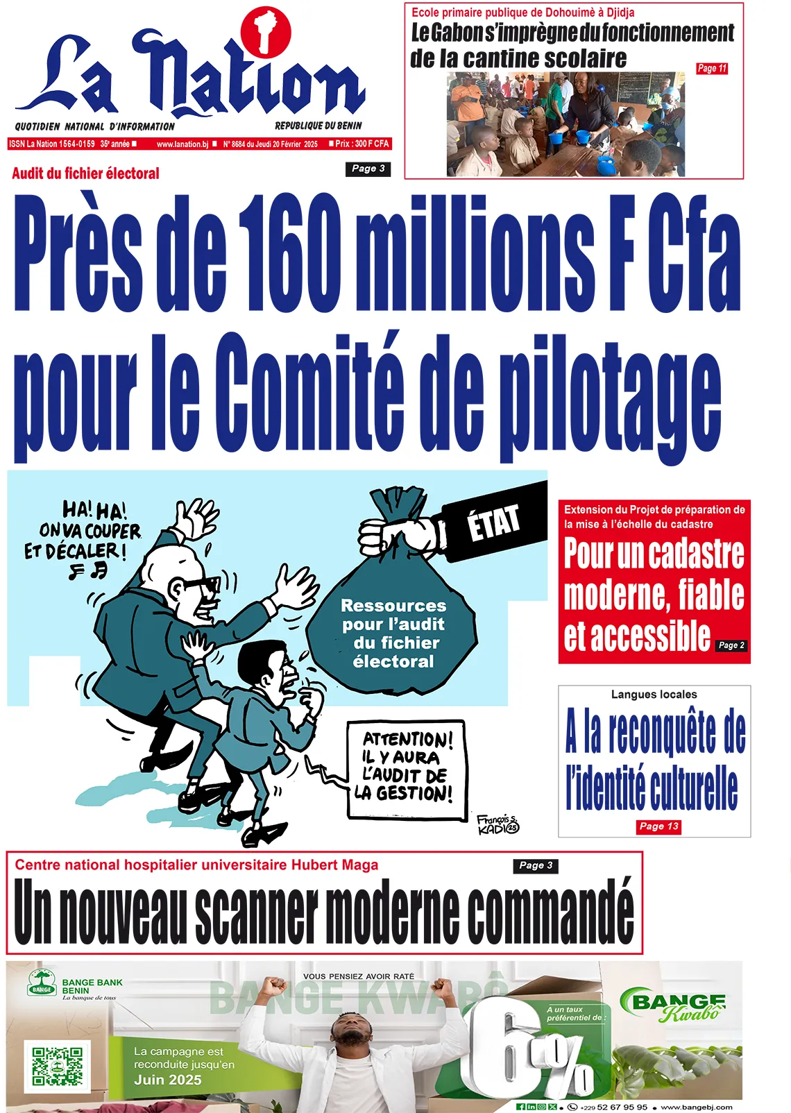 Quotidien ''La Nation'' du 20 Février 2025