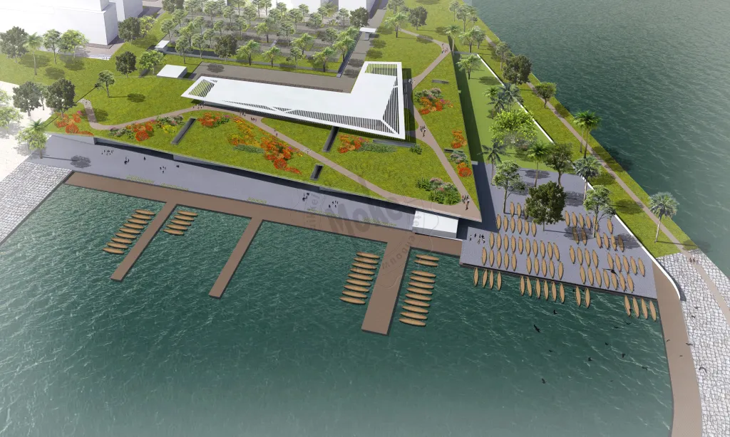 Aménagement d’un nouveau port de pêche sur une zone +/- 8 ha à xwlacodji et dédiée aux activités de pêche artisanale et semi-industrielle.