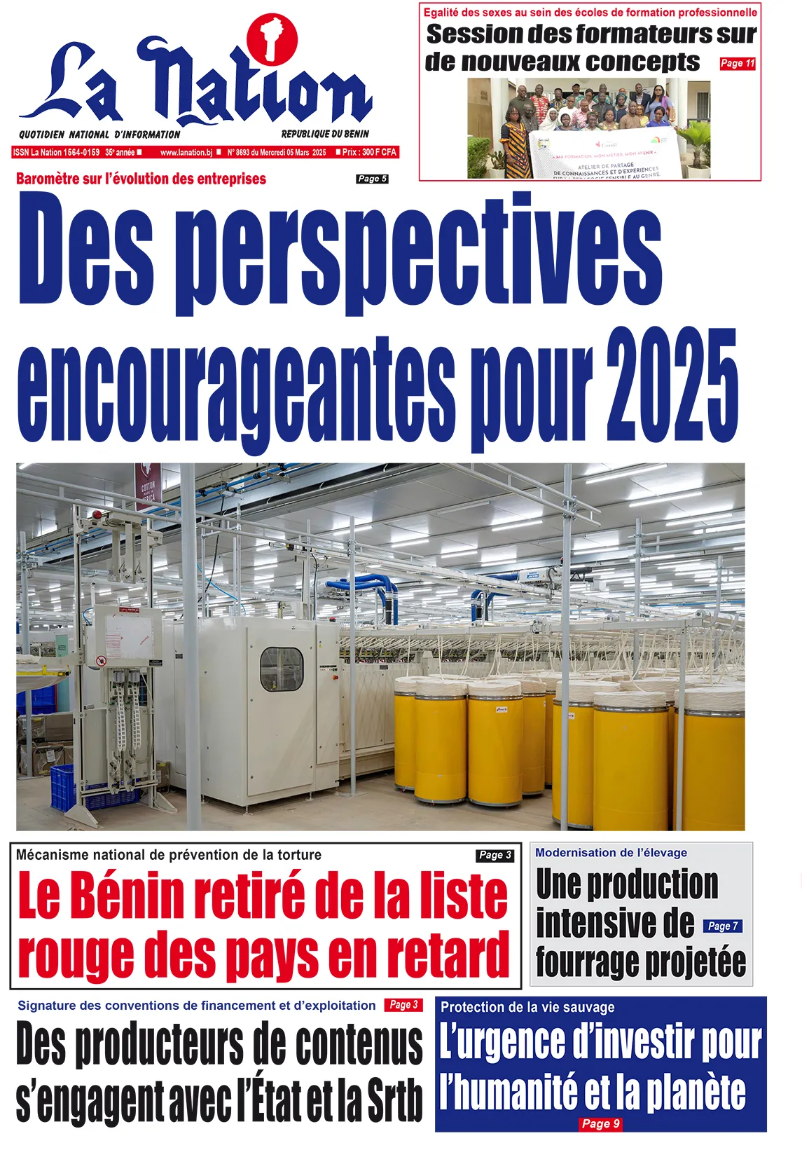 Quotidien ''La Nation'' du 05 Mars 2025