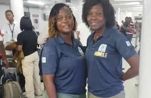 Romule Bocco et Sylvie Sohoundé honorent le sifflet féminin béninois à Abuja