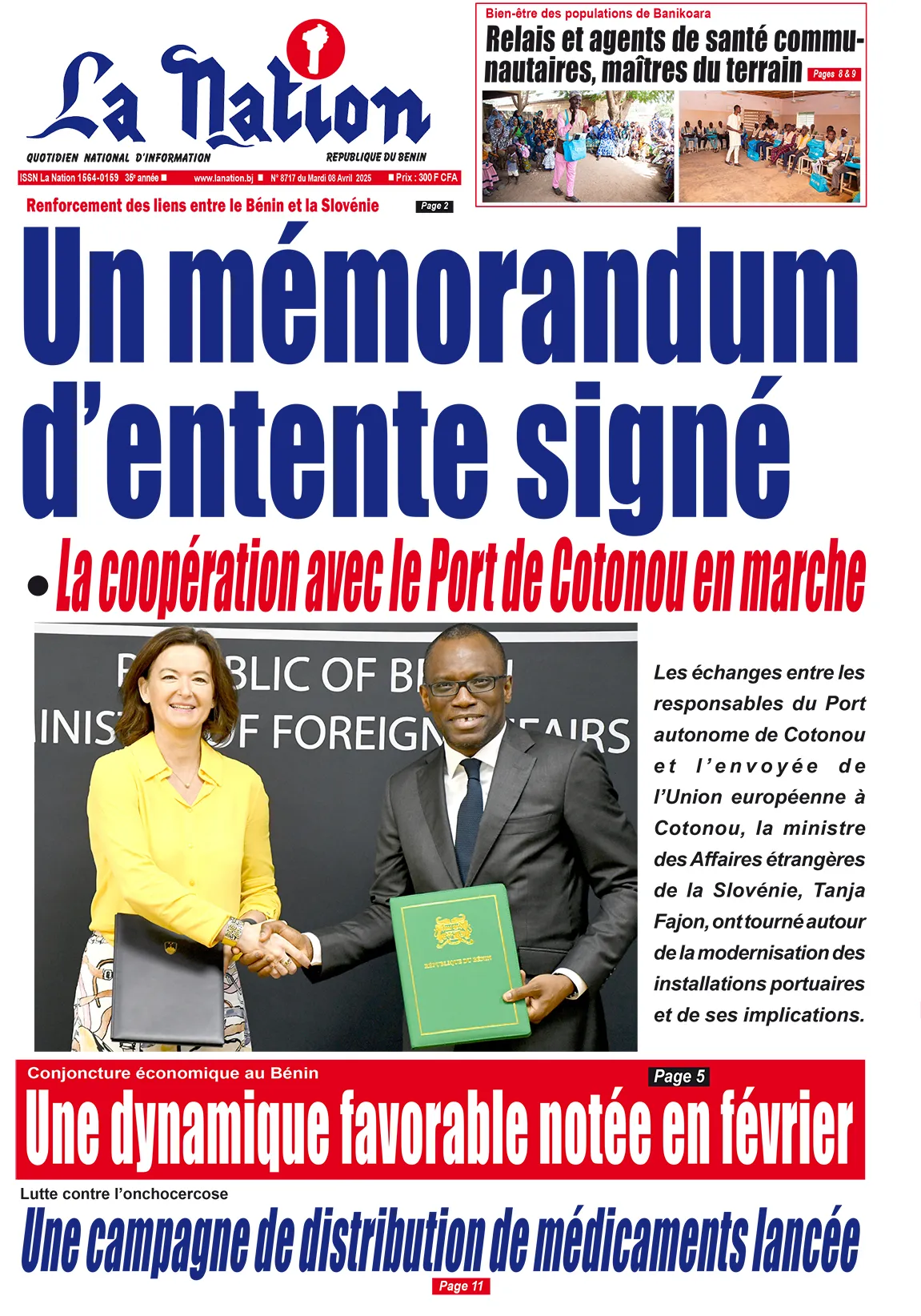 Quotidien ''La Nation'' du 08 Avril 2025