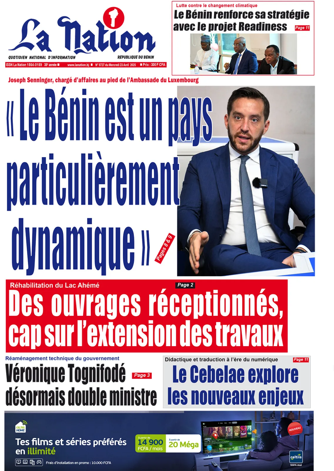 Quotidien''La Nation'' du 23 Avril 2025