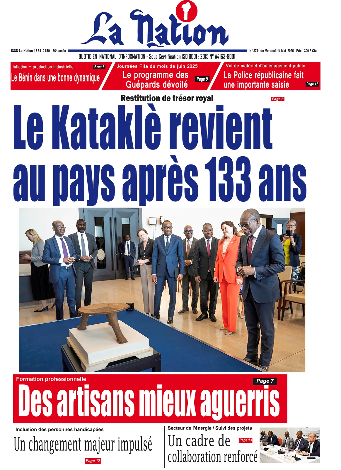 Quotidien ''La Nation'' du 14 Mai 2025