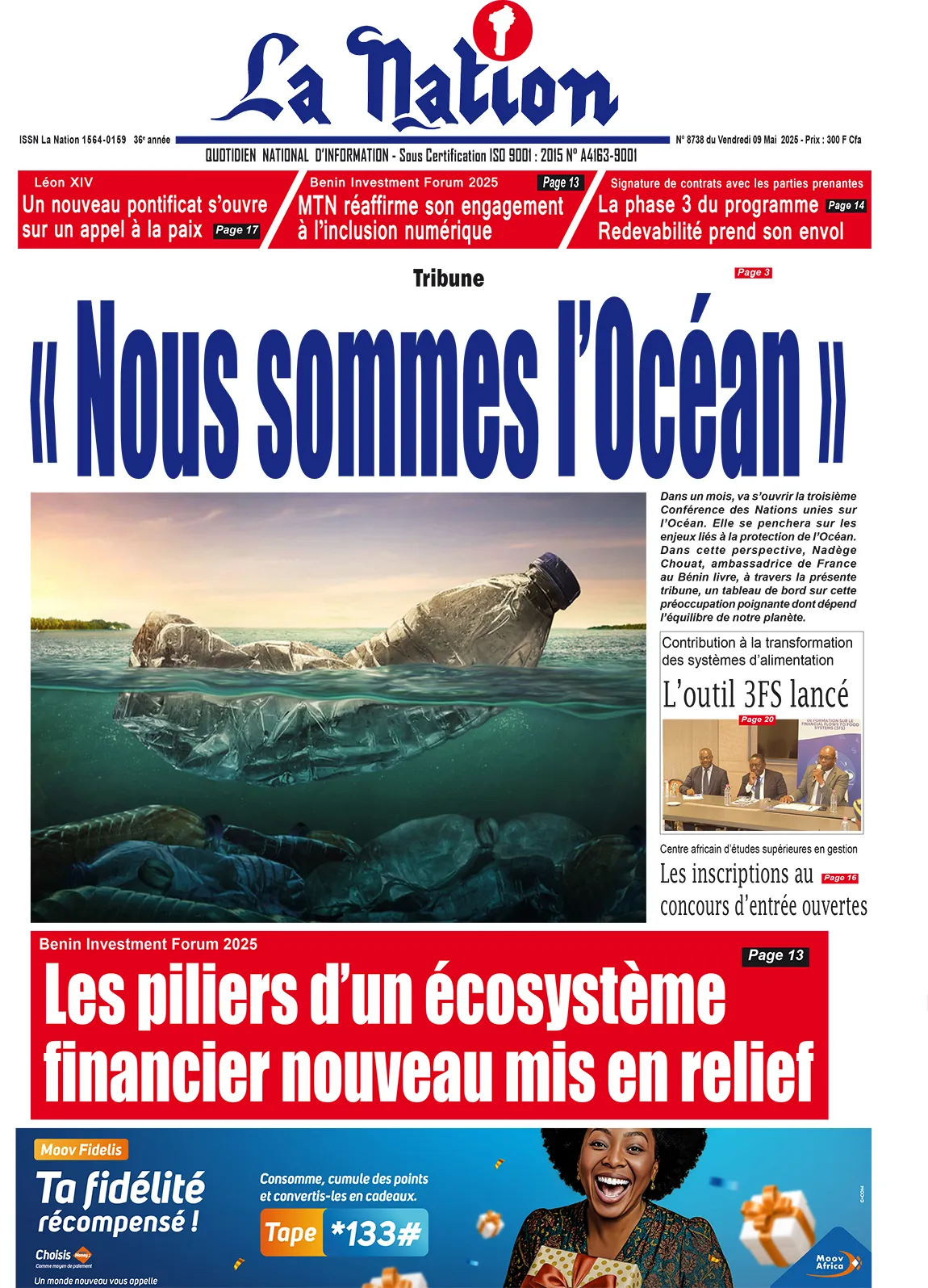 Quotidien ''La Nation'' du 09 Mai 2025
