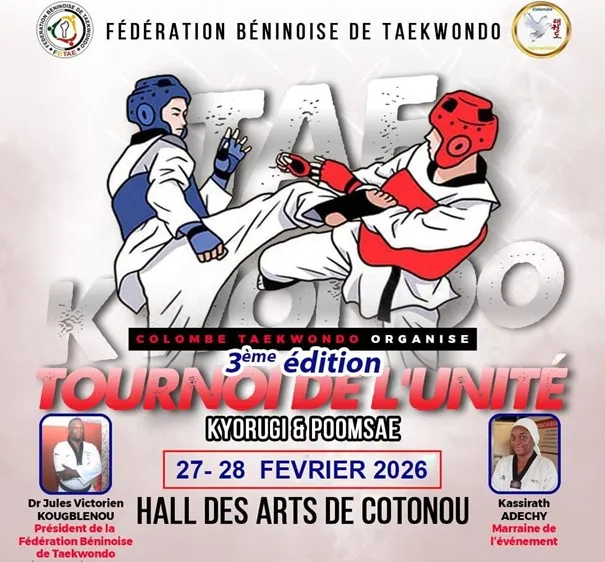 Le taekwondo béninois mise sur la jeunesse et la transmission à travers le Kyorugi et le Poomsae